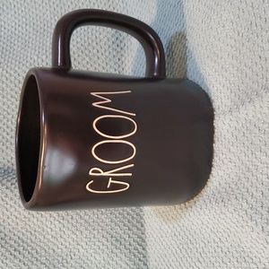 Rae Dunn black mug says Groom